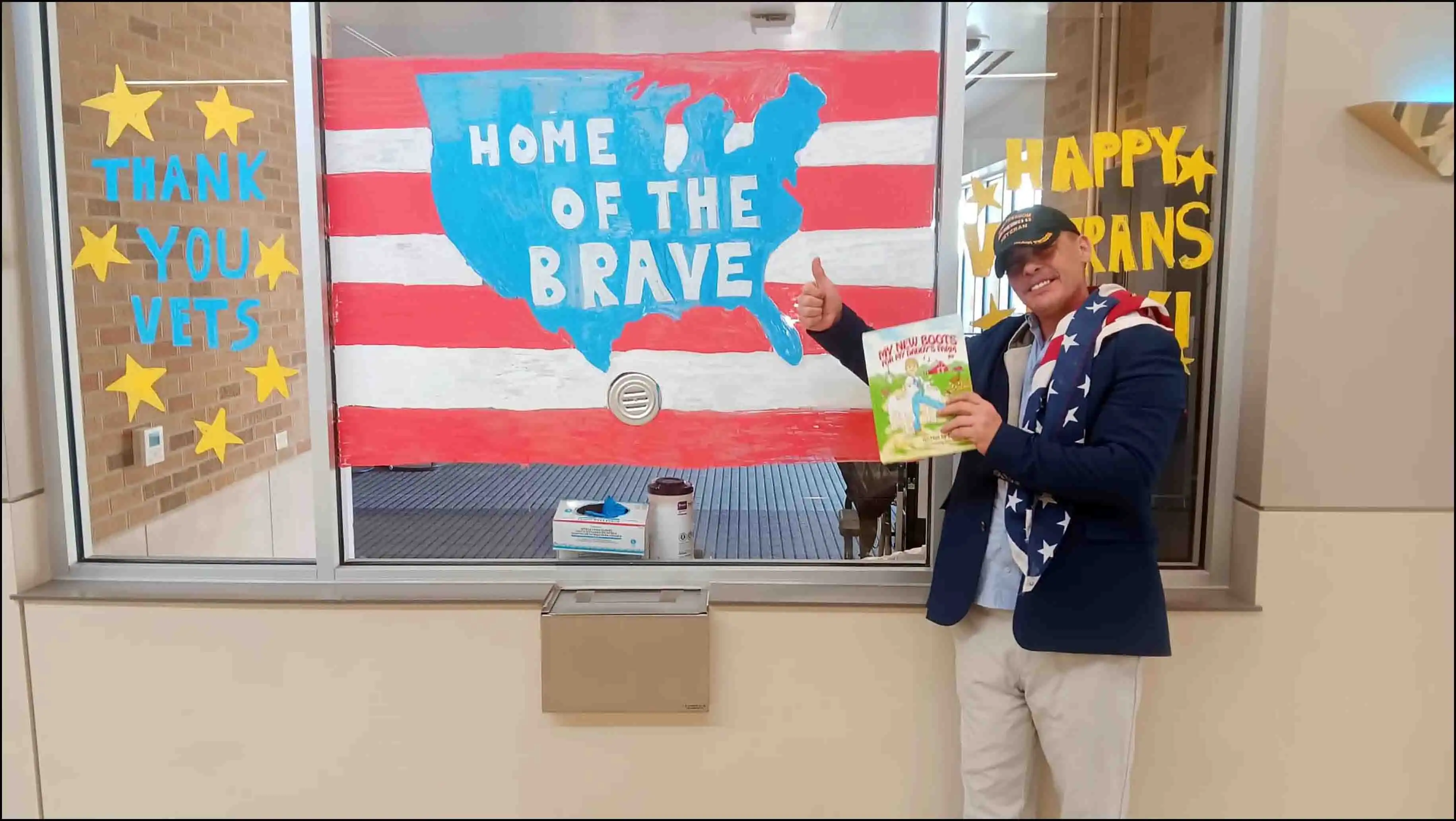 CEO & Veteran David Haave shares his patriotic Book for the nursing home VETS 2024. -- David Haave